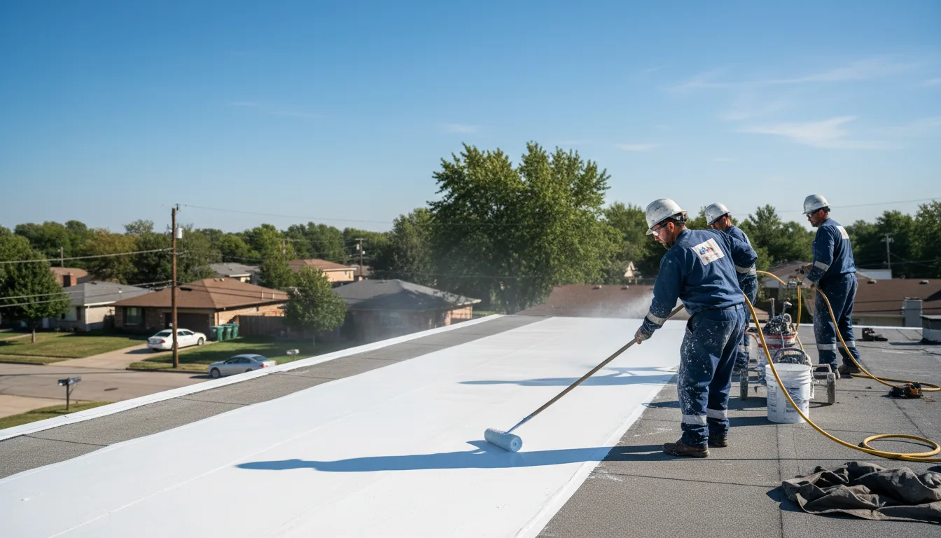 Commercial roof coating in Rosedale, LA near me